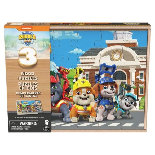 undefined, Spinmaster Holz-Puzzle Rubble und Crew 3er-Set