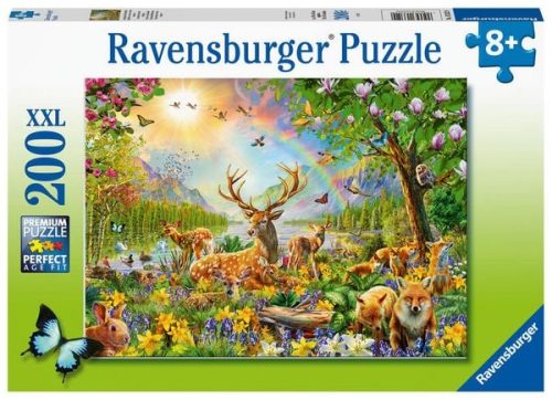 Kinderpuzzle 200 XXL Teile - Anmutige Hirschfamilie