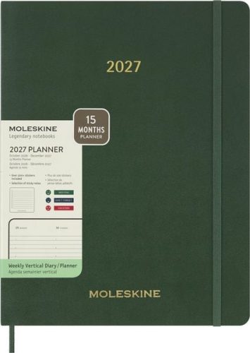 undefined, MOLESKINE Agenda Essential XX-Large 2027 DSESNK1512WN7Y27 1W/2S grün SC 21.6x27.9cm