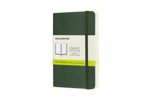 MOLESKINE, MOLESKINE Notizbuch SC P/A6 629155 blanko, myrtengr&uuml;n, 192 S.