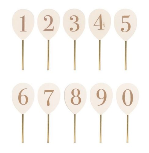JaBaDaBaDo, JABADABADO Zahlenballons 4.3x1x11.3cm T303 0-9, Holz