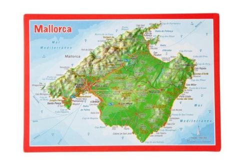 Georelief, Georelief 3D Reliefpostkarte Mallorca