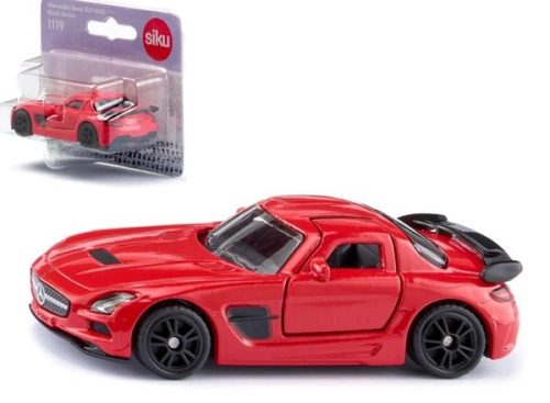 Siku 1119 - Mercedes-Benz SLS AMG Black Series, rot, 80x36x23mm