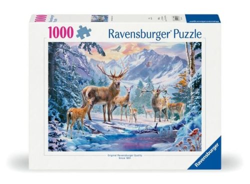 undefined, Ravensburger Puzzle Rehe und Hirsche im Winter 1000 Teile
