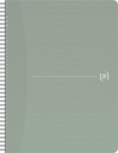OXFORD, OXFORD My Rec'Up Notizbuch A6 Kariert Doppeldraht Matt Lackierter Karton Grün Perforiert 180 Seiten