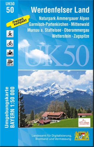Landesamt Digitalisierung, Breitband, Vermessung, Landesamt Digitalisierung, Breitband, Vermessung UK 50-50 Ammergauer Alpen, Werdenfelser Land