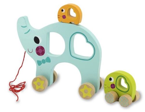 JAMARA, 3tlg. Nachziehspielzeug Elefantenfamilie