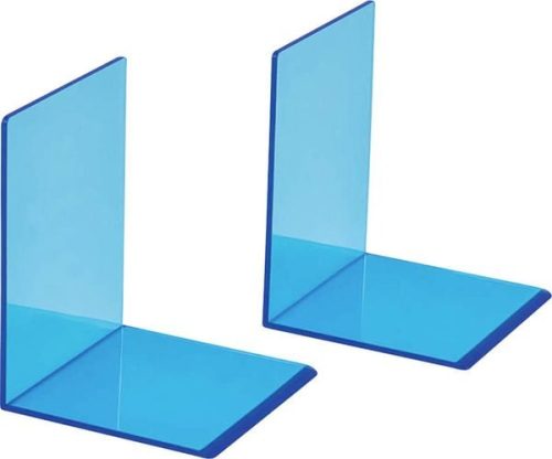 Maul, MAUL Buchst&uuml;tze 10x10x13cm 3513631 transparent blau 2 St&uuml;ck