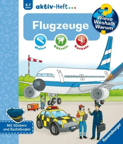 undefined, Ravensburger Kinder-Sachbuch WWW Aktiv-Heft Flugzeuge
