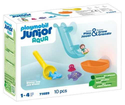PLAYMOBIL, 71689 Junior Aqua: Fangspaß mit Meerestierchen, Konstruktionsspielzeug