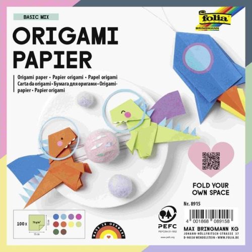 Folia, Folia Farbiges Papier Farbig Assortiert Papier 70 g/m² 8915 100 Blatt