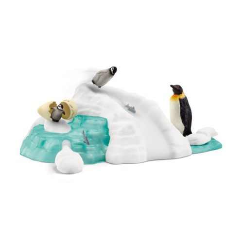Schleich GmbH, Schleich 42661 - Wild Life, Pinguin-Familienspaß, Spielset