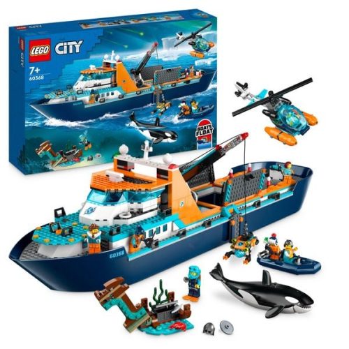 LEGO, 60368 City Arktis-Forschungsschiff, Konstruktionsspielzeug
