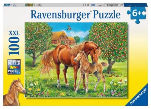 Puzzle Ravensburger Pferdeglück auf der Wiese 100 Teile XXL