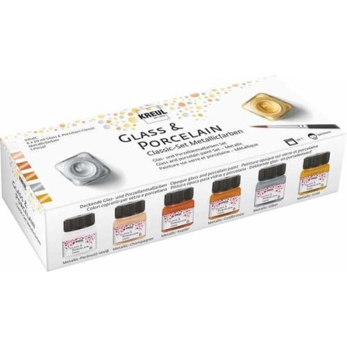 KREUL, KREUL Glas-Porzellanmalfarben 16603 Metallic 6x20ml