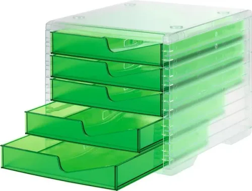 Styro, STYRO Styroswingbox light 275-8430.25122 gecko/transluz. 5 Schubladen