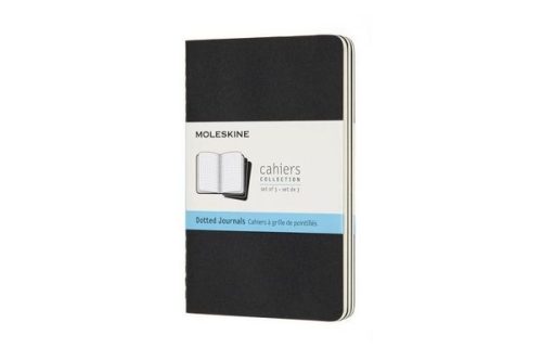 MOLESKINE, MOLESKINE Notizheft 3x 14x1.2x9cm 719206 gepunktet, schwarz, 64 Seiten