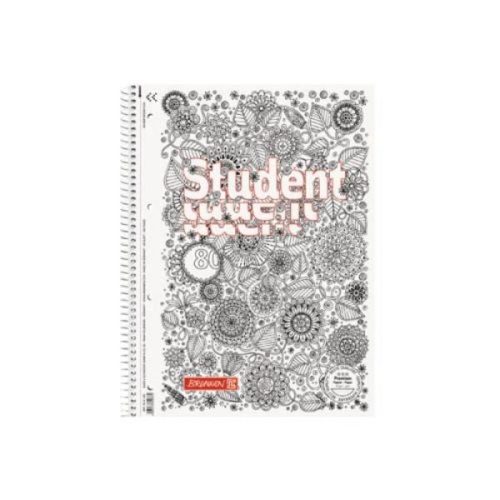 BRUNNEN, BRUNNEN Collegeblock A4 1067428 kariert, 90g, ZENart 80 Blatt