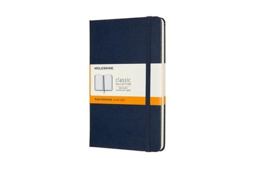 MOLESKINE, MOLESKINE Notizbuch Medium 18,2x11,8cm 626666 liniert, saphire, 208 Seiten
