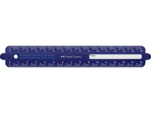 Faber-Castell, FABER-CASTELL Lineal 15cm 172115 Dots, bruchsicher