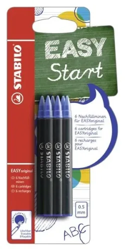 STABILO, Stabilo Ersatzpatrone EASYoriginal Refill medium 6er Etui Schreibfarbe blau