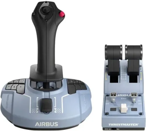 THRUSTMASTER, THRUSTMASTER TCA Officer Pack Airbus Edition - Joystick + Schubhebel-Quadranten (Schwarz/Grau)