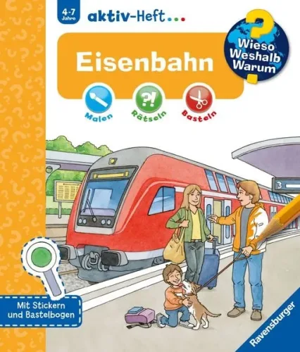undefined, Ravensburger Kinder-Sachbuch WWW Aktiv-Heft Eisenbahn