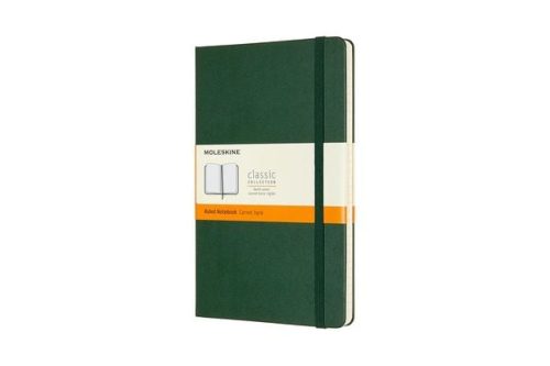 MOLESKINE, MOLESKINE Notizbuch HC L/A5 629063 liniert, myrtengr&uuml;n, 240 S.