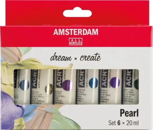 Amsterdam, Amsterdam Starter Set 17820506 Pearl T&ouml;ne 6x20ml
