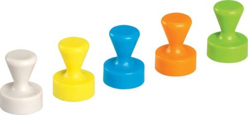 Maul, Maul Neodym Magnet (Ø x H) 12 mm x 16 mm Kegel Weiß, Gelb, Blau, Grün, Orange 10 St. 6168599