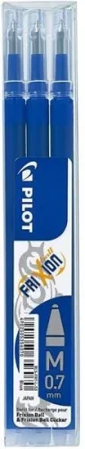 Pilot, PILOT Mine FriXion Refill BLS-FR7-L-S3 blau, 3er Set
