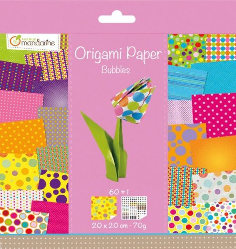 MANDARINE, MANDARINE Origamipapier 20x20cm 52506O Bubbles 70g 60 Blatt