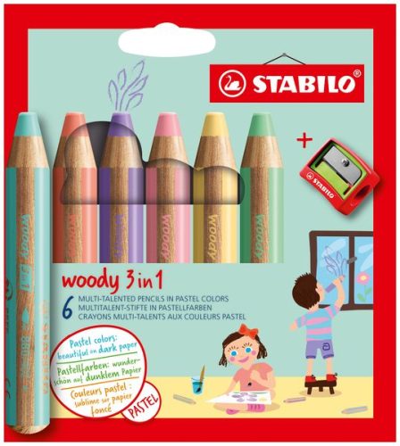 STABILO, STABILO - Dicke Farbstifte, 6 Stück, Multicolor
