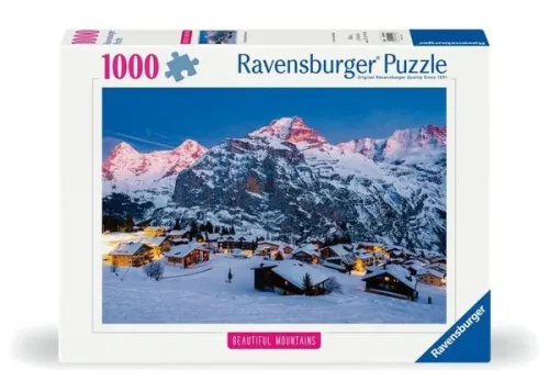 Ravensburger - Puzzle Berner Oberland - Mürren, 1000 Teile, Multicolor