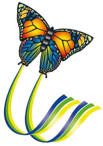 Günther Flugspiele, Einleiner Drachen Günther Flugspiele Butterfly Spannweite 950 mm Windstärken-Eignung 4 - 6 bft