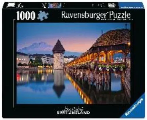 undefined, Ravensburger Puzzle Luzern Kapellbrücke 1000 Teile 70 x 50 cm