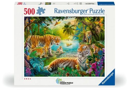 undefined, Ravensburger Puzzle Tiger Family in the Oasis