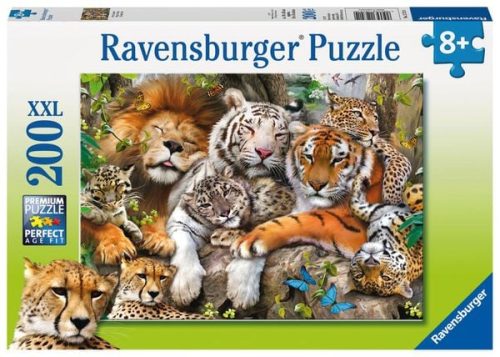 Puzzle Ravensburger Schmusende Raubkatzen 200 Teile XXL