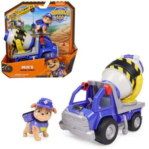 Spin Master International B.V., Rubble & Crew - Zementmischer-Baufahrzeug mit Mix-Figur (Basis Fahrzeug)