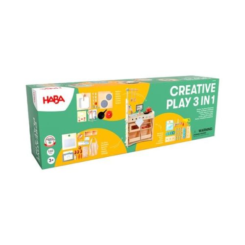 Haba, Rollenspiel Studio 3in1 - Kaufladen, Küche & Werkstatt