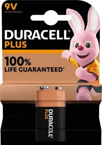 DURACELL, Duracell - Plus, Alkaline-Batterie, 9V(LR61)