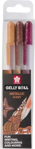 Sakura, SAKURA Gelly Roll 0.5mm POXPGBMET3D Metallic Nature 3 St&uuml;ck
