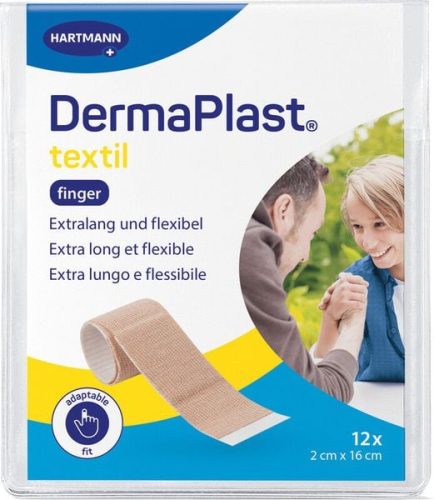 DERMAPLAST, DermaPlast Textilpflaster Fingerverband, 2x16cm (12 Stk)