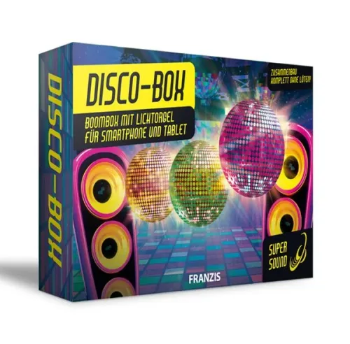 FRANZIS, Bausatz Disco, Boombox mit Lichtorgel zum Selberbauen