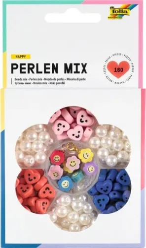 Folia, FOLIA Perlen Mix 32023 Happy 160 Teile