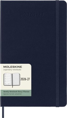 undefined, MOLESKINE Wochen-Notizkalender 26/27 DHB2018WN3Y27 18M liniert HC saphir 13x21cm