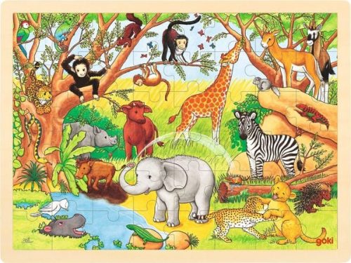 undefined, Goki Einlegepuzzle Afrika