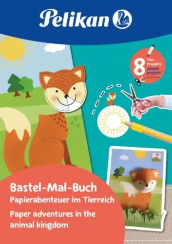 Pelikan, PELIKAN Verbastelbuch Tierreich 101547 A4 140g/m2