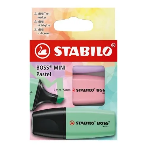 STABILO, STABILO Boss mini 2-5mm 07/3-2-03 Etui 3 St&uuml;ck