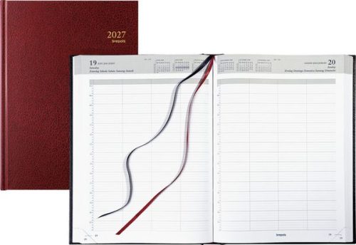 Brepols, BREPOLS Agenda Bremax 1 Santex 2026 0.001.1345 1T/1S bordeaux 21x29cm